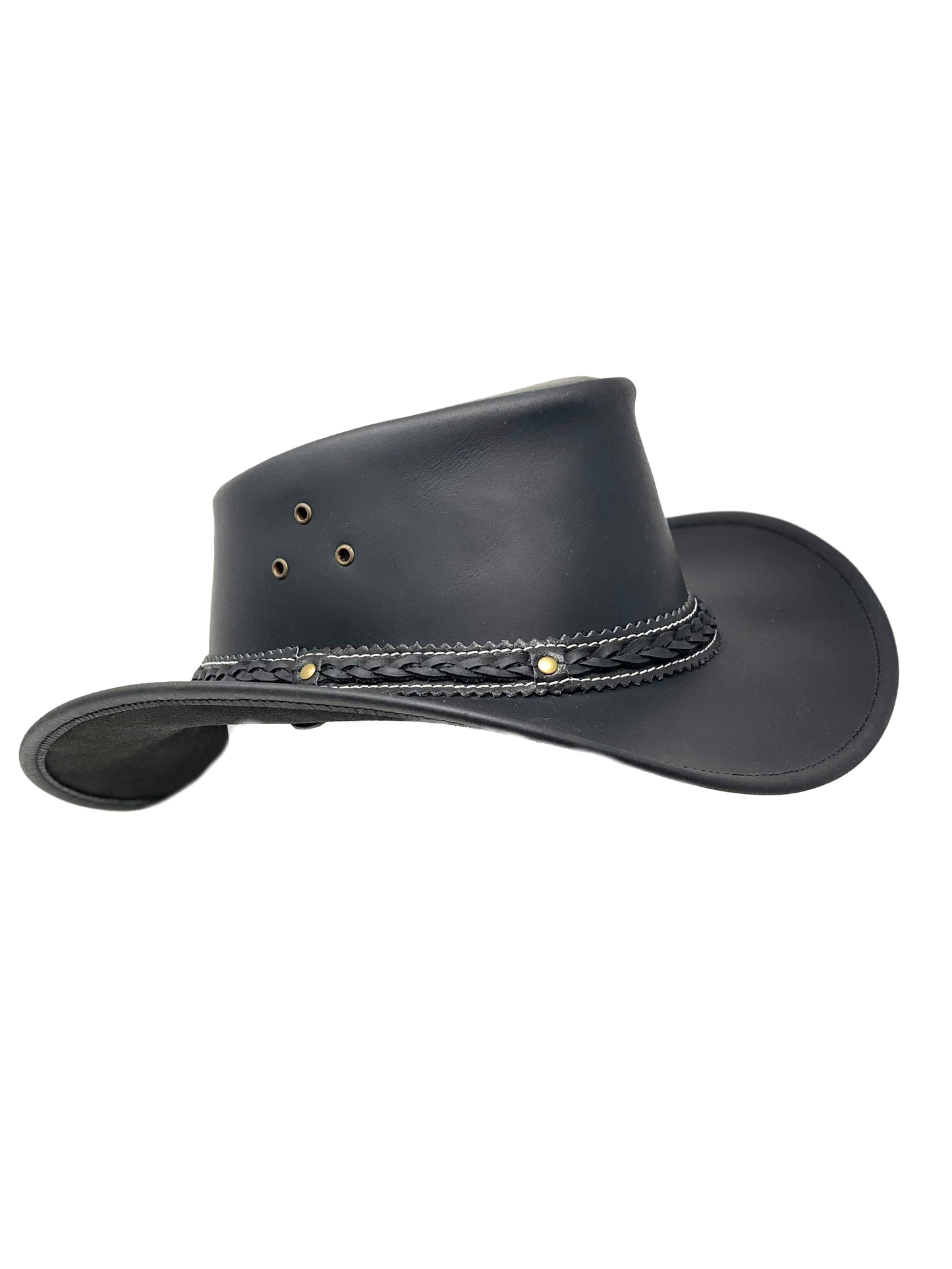 Lederhut Western Cowboy Reiten Leder Hut Band Sonnenschutz Unisex Outdoor