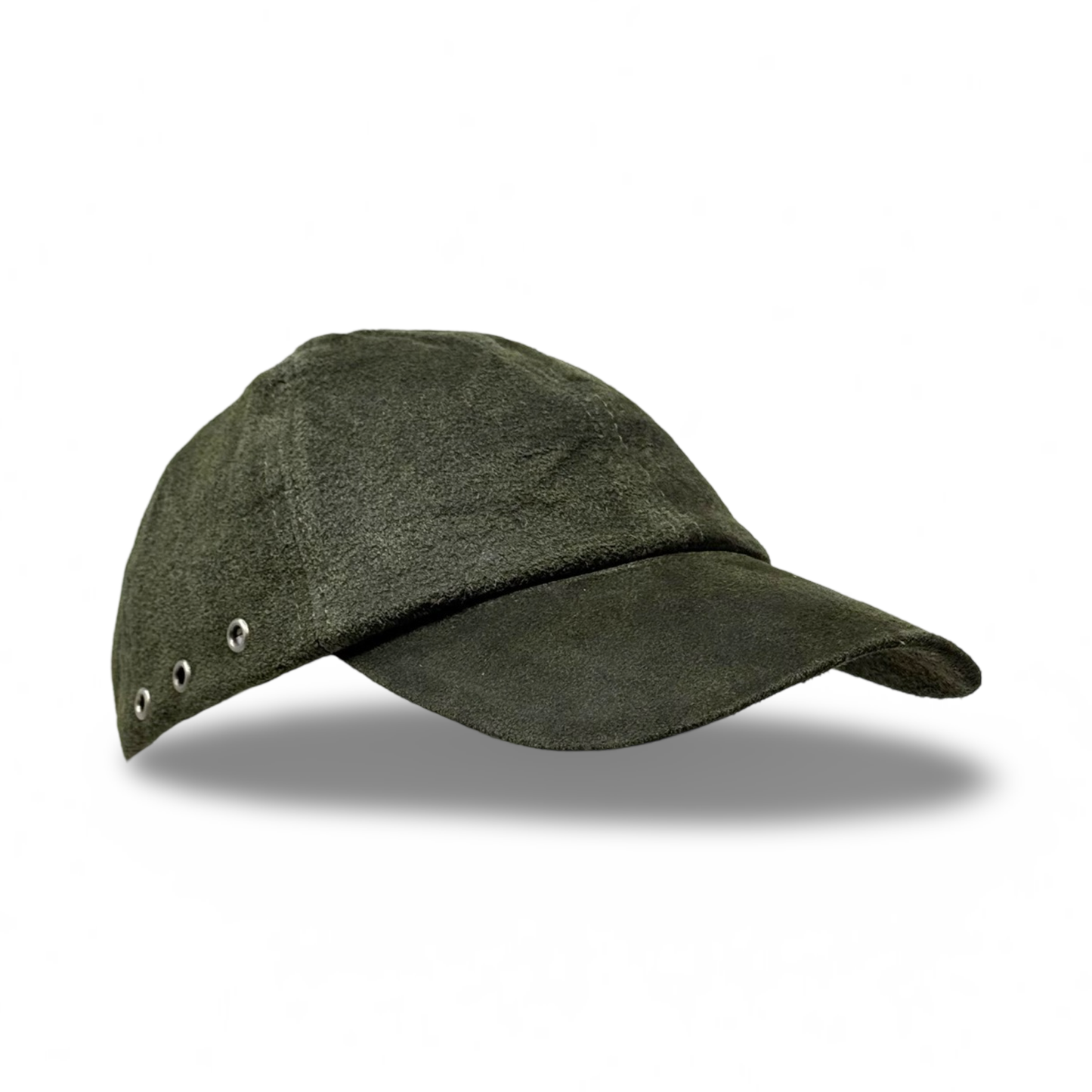 Ledercap Leder-Basecap Leder Outdoor Kappe Lederkappe Unisex Basecap Mossgreen