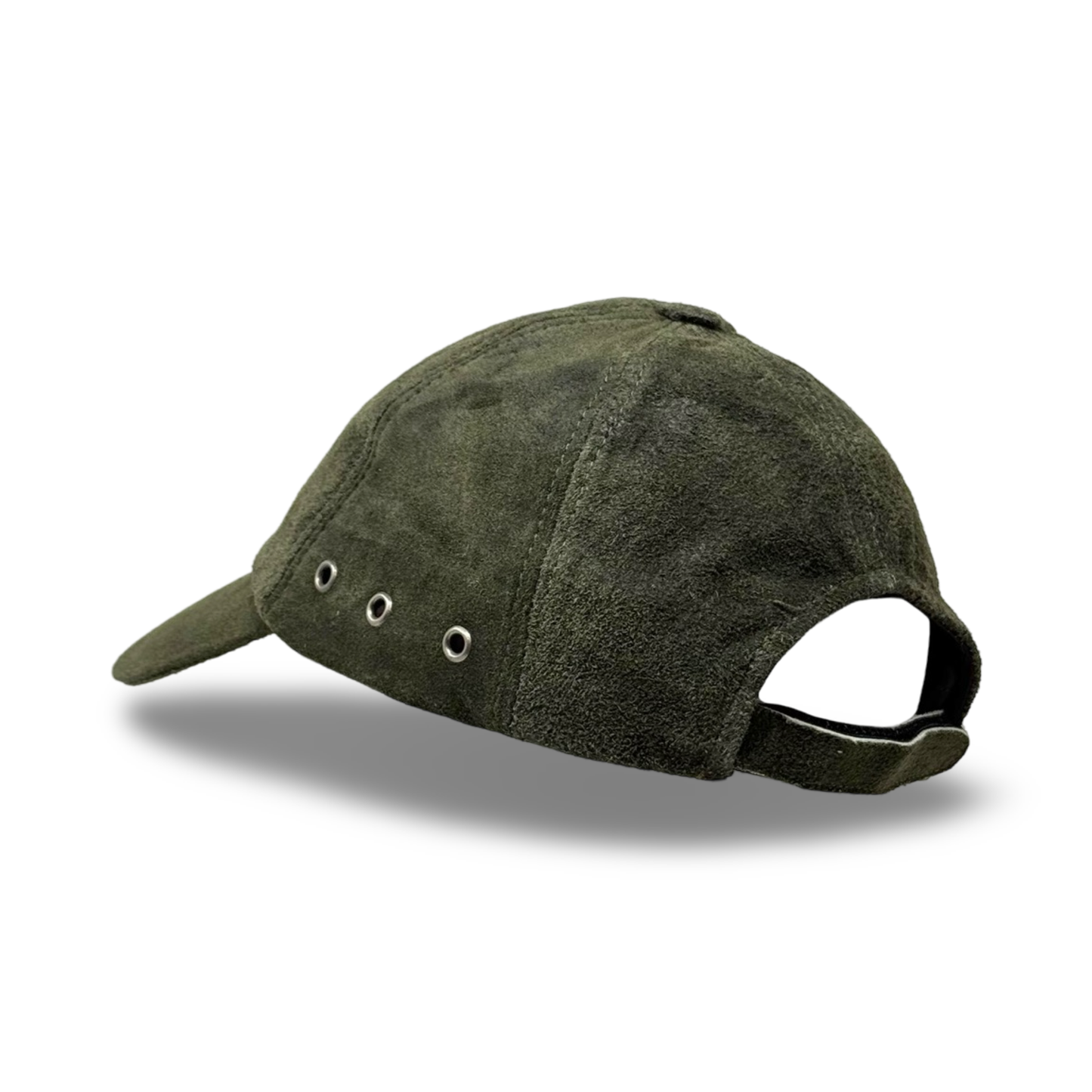 Ledercap Leder-Basecap Leder Outdoor Kappe Lederkappe Unisex Basecap Mossgreen