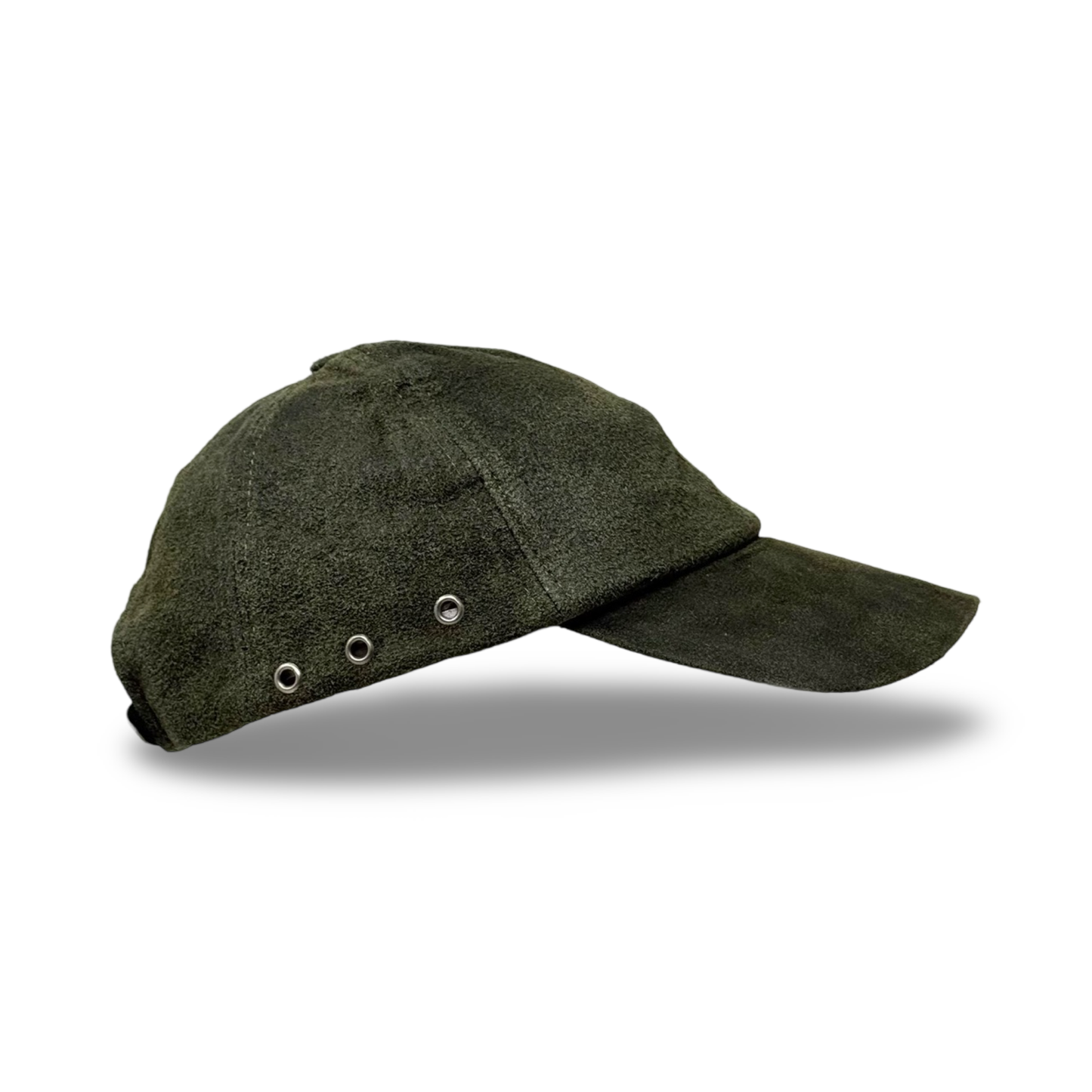 Ledercap Leder-Basecap Leder Outdoor Kappe Lederkappe Unisex Basecap Mossgreen