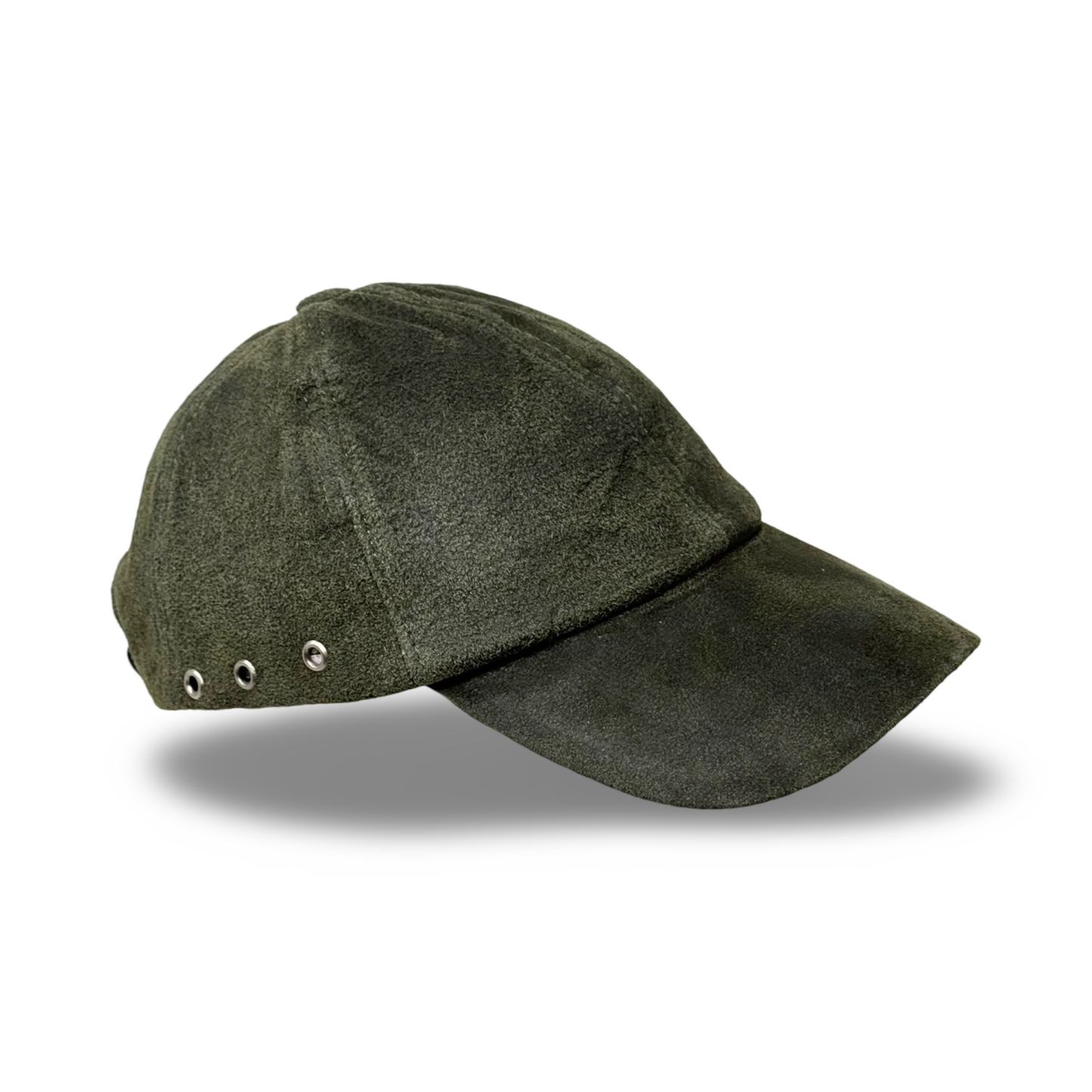 Ledercap Leder-Basecap Leder Outdoor Kappe Lederkappe Unisex Basecap Mossgreen