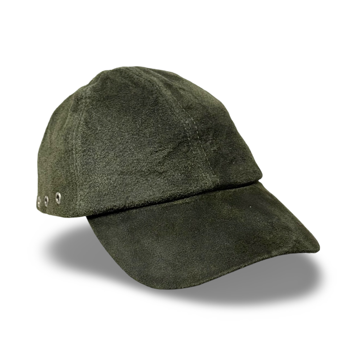 Ledercap Leder-Basecap Leder Outdoor Kappe Lederkappe Unisex Basecap Mossgreen