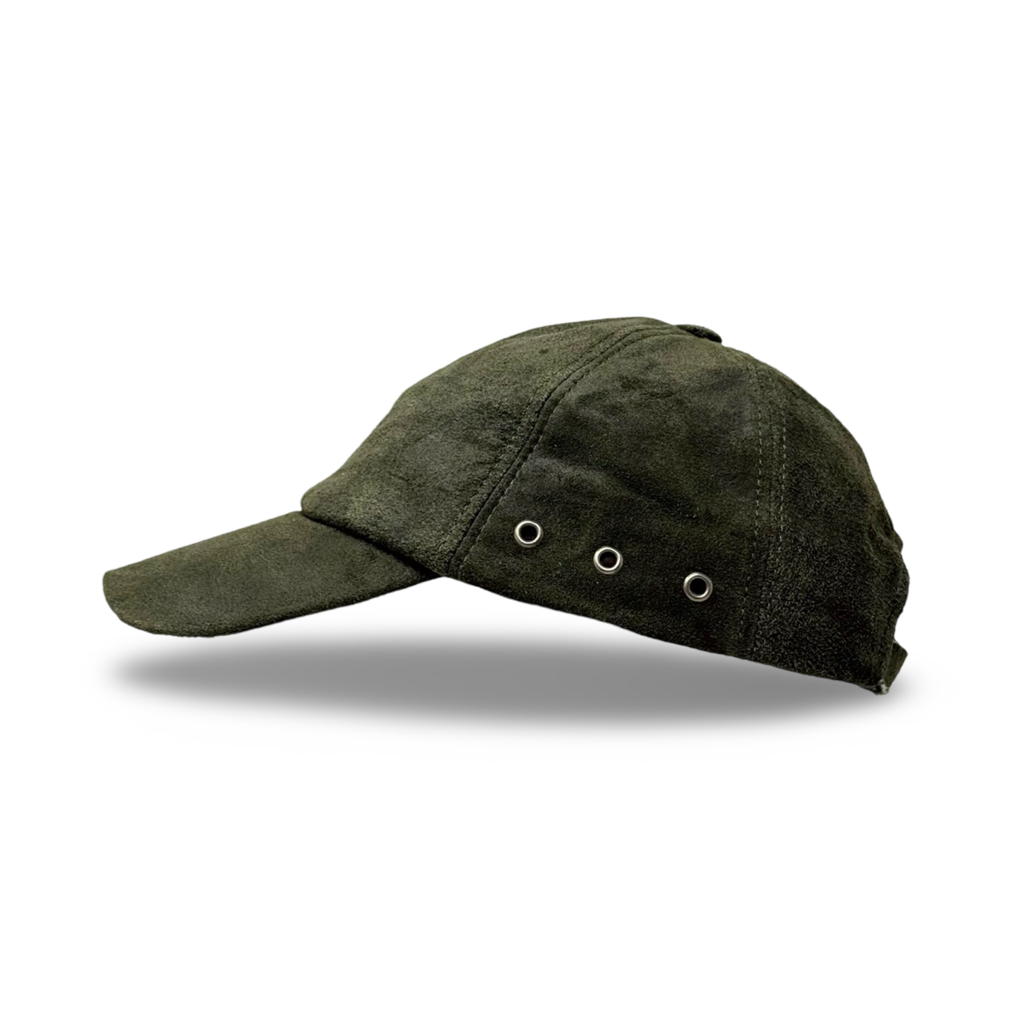 Ledercap Leder-Basecap Leder Outdoor Kappe Lederkappe Unisex Basecap Mossgreen