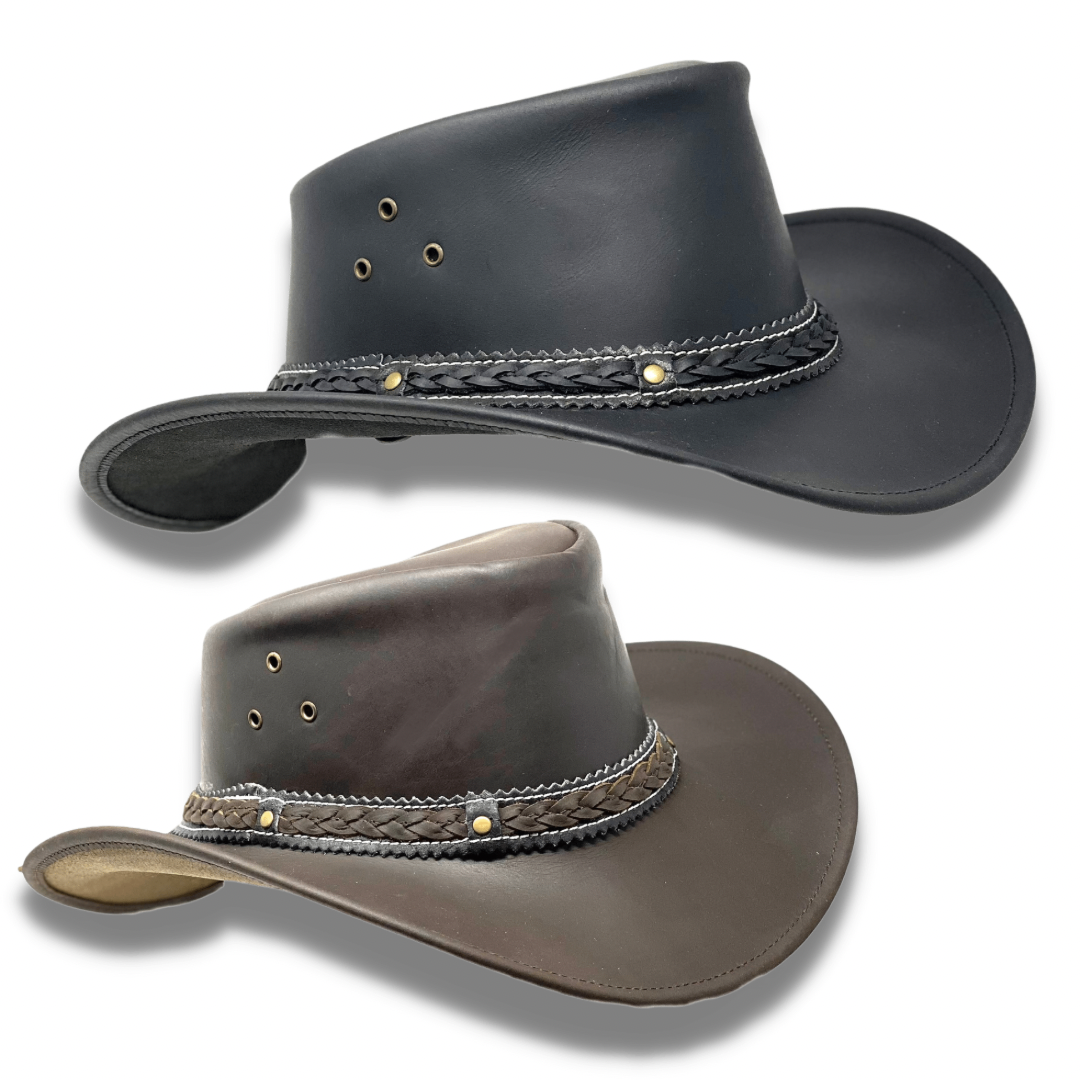 Lederhut Western Cowboy Reiten Leder Hut Band Sonnenschutz Unisex Outdoor