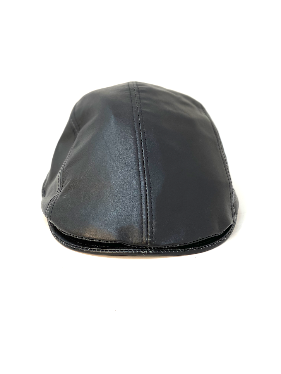 Herren Schiebermütze Flatcap Mütze Echt Leder Ledermütze Kappe Cap Schirmmütze