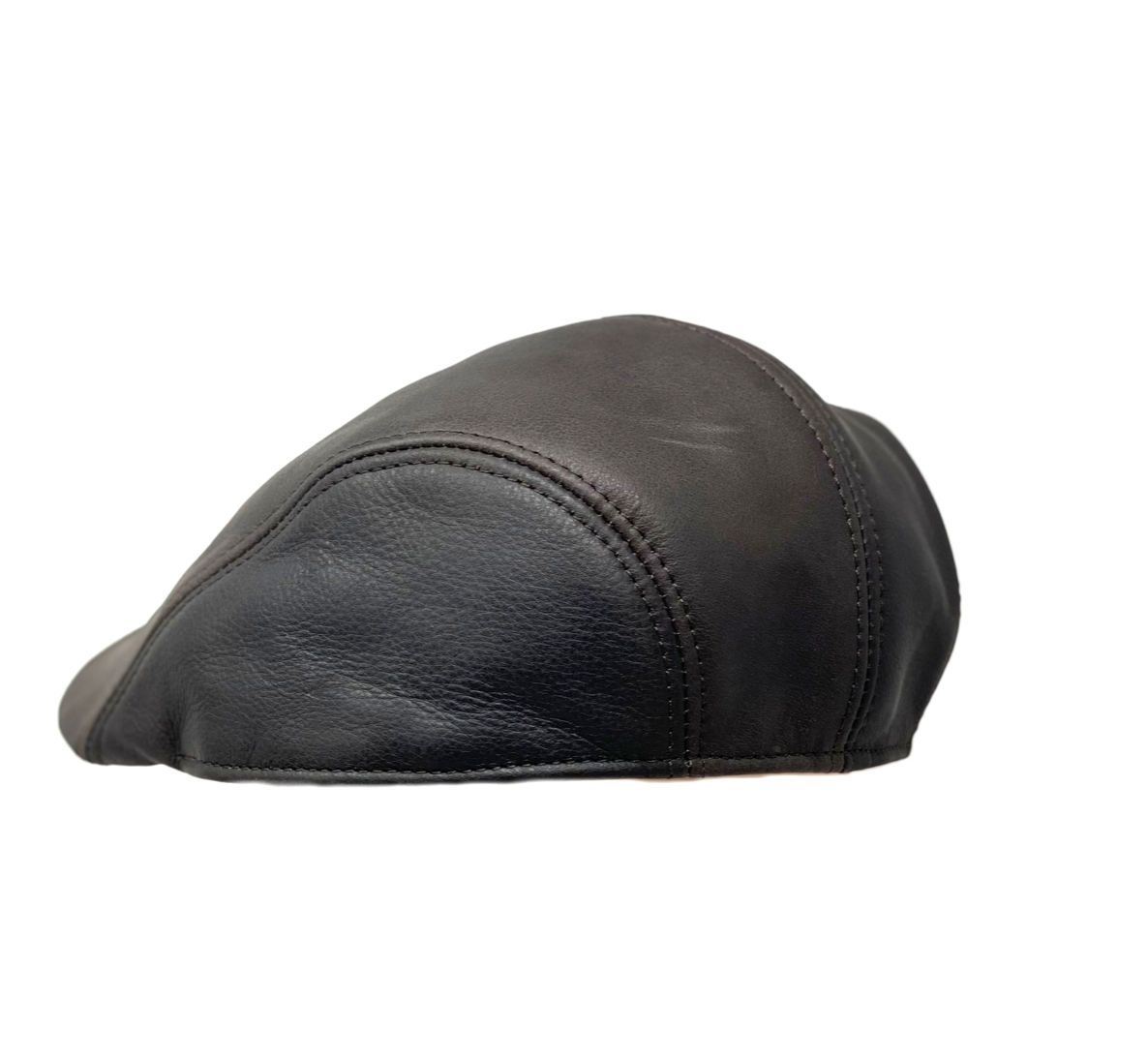 Herren Schiebermütze Flatcap Mütze Echt Leder Ledermütze Kappe Cap Schirmmütze